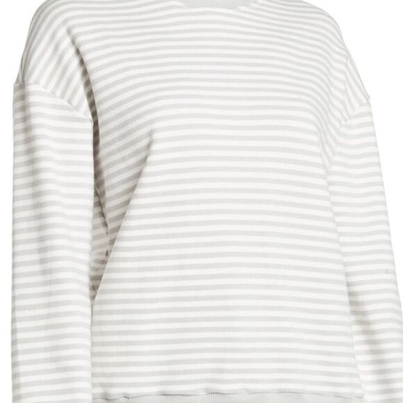 Nordstrom Cali Be Layered Striped Oversized Sweatshirt NWT NEW XS - Picture 5 of 5